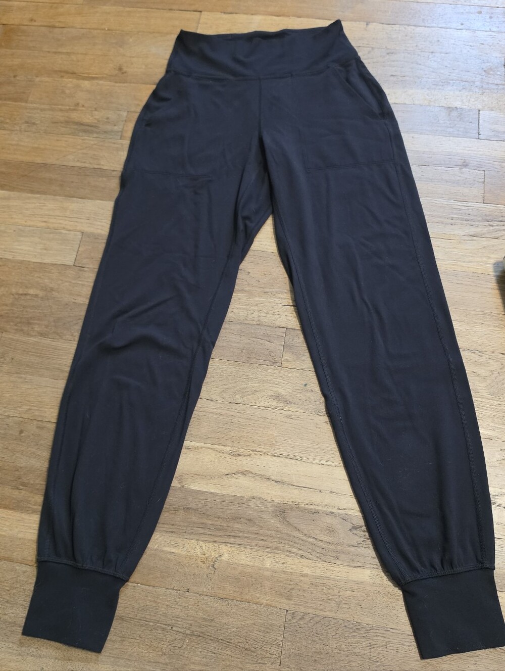 lululemon athletica Black High-Rise Jogger Pants with Ankle Cuffs